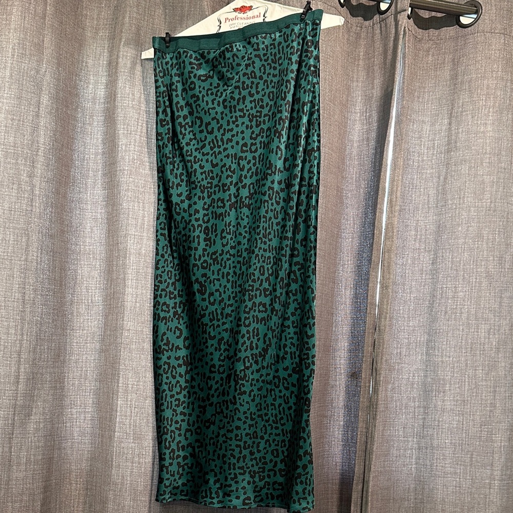 Cami NYC Emerald Leopard Maxi Skirt